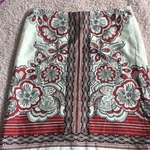 Super cute red and white skirt by LOFT